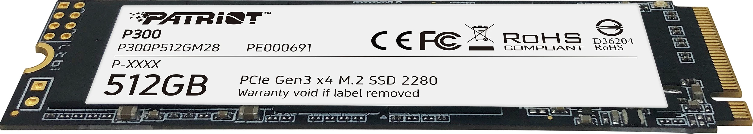 SSD M.2 Patriot P300 512GB PCIe 3.0 x4 NVMe 2280