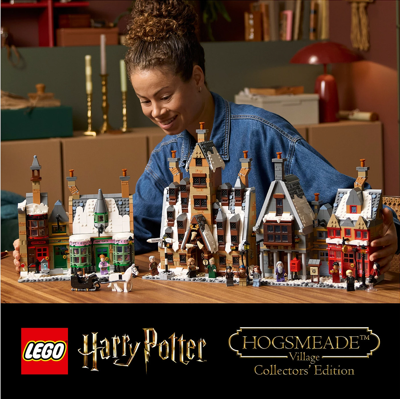 Set ndërtimi LEGO Harry Potter 76457 Hogsmeade Village (Collectors Edition), 3228 copë, 18+, multicolor