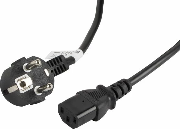 Kabllo rryme Lanberg CA-C13C-11CC-0030-BK, Schuko në IEC 320 C13, 3 m, prizë e këndshme, e zezë
