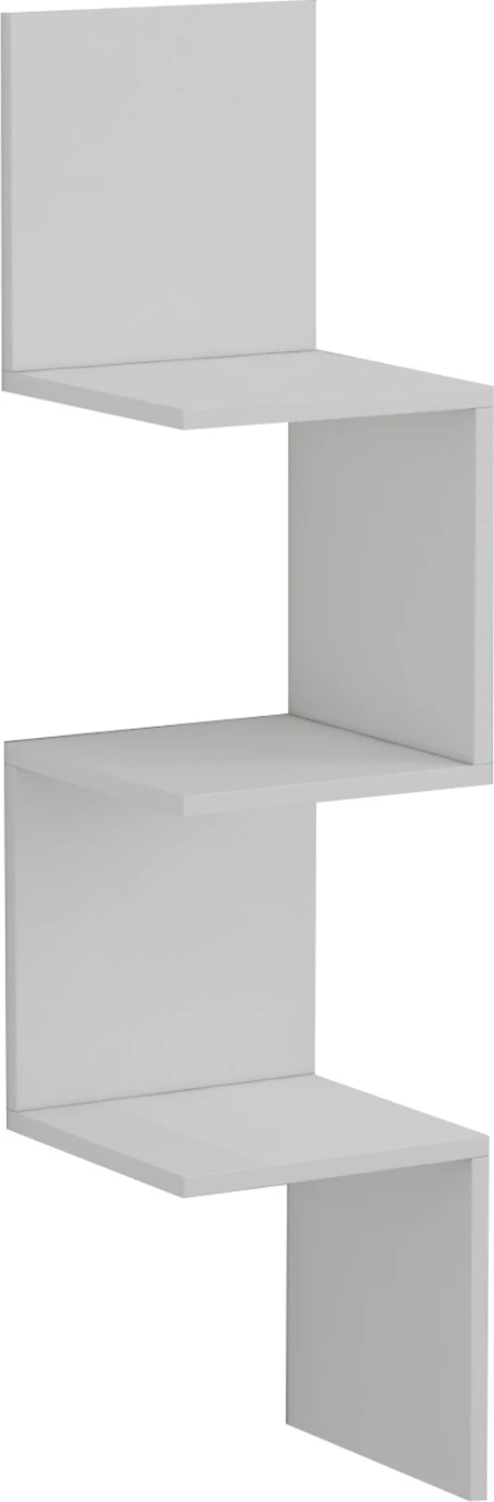 Rraft këndor MELAMINE, i bardhë