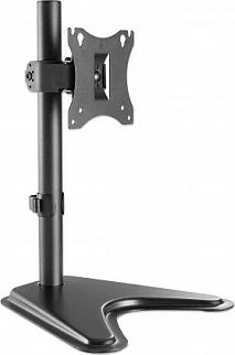 Mbajtës tavoline për monitor MANHATTAN, 17-27", VESA 75x75/100x100, deri 7 kg, rrotullues dhe i animueshëm, i zi