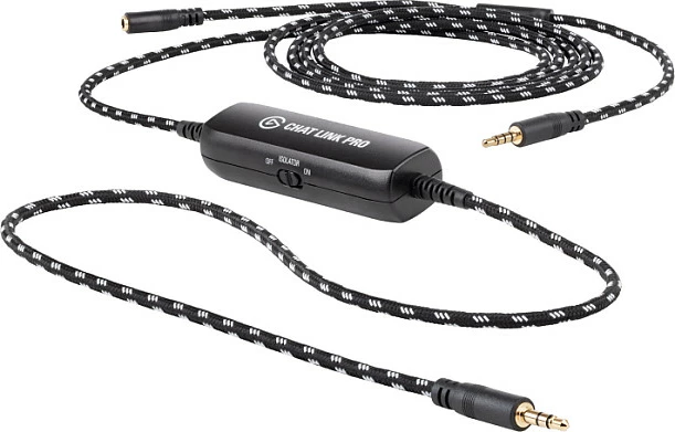 Kabllo audio Elgato Chat Link Pro, 2.5 m, 3.5mm (1x femër në 2x mashkull), e zezë