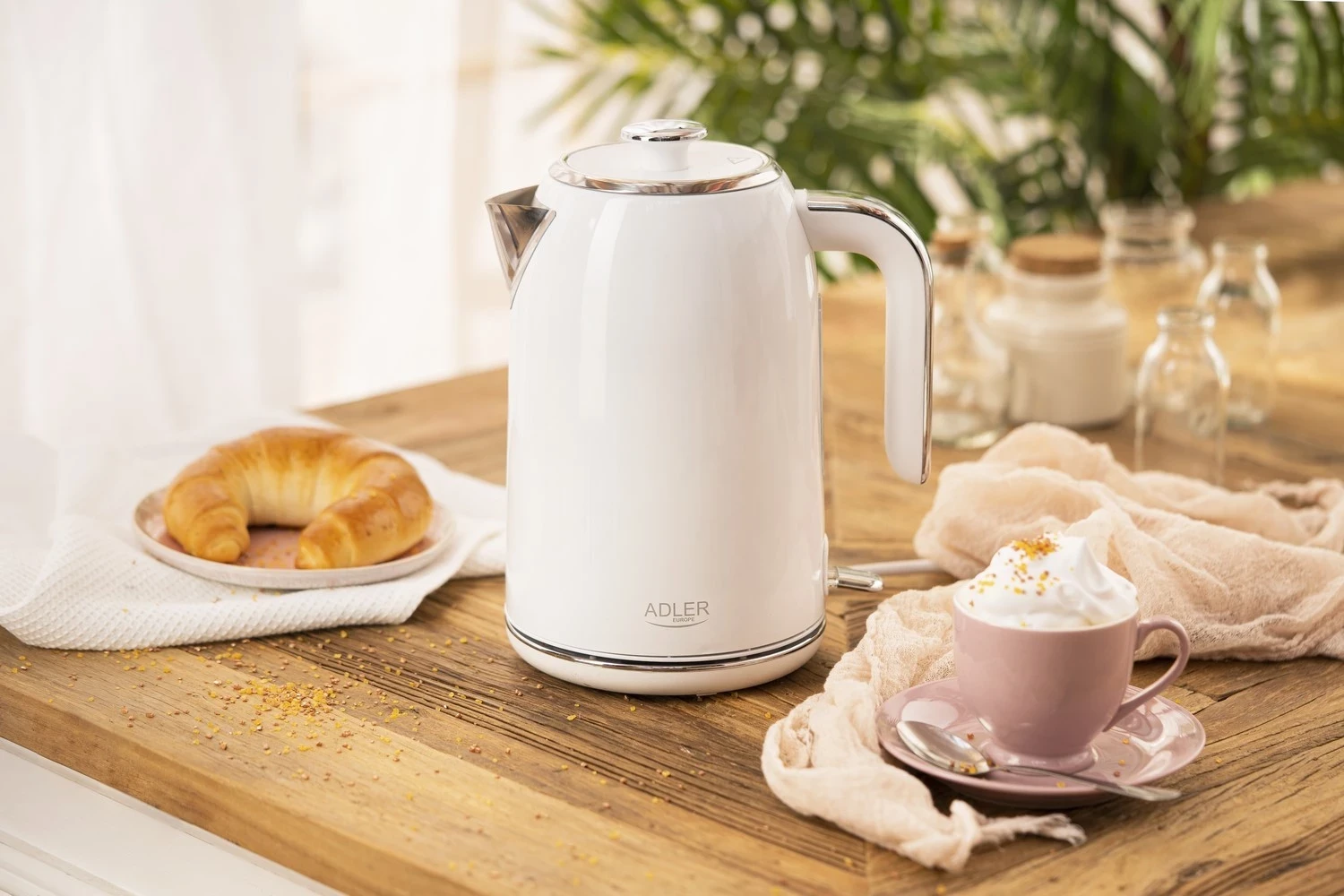Çajnik elektrik Adler, AD 1341, i bardhë
