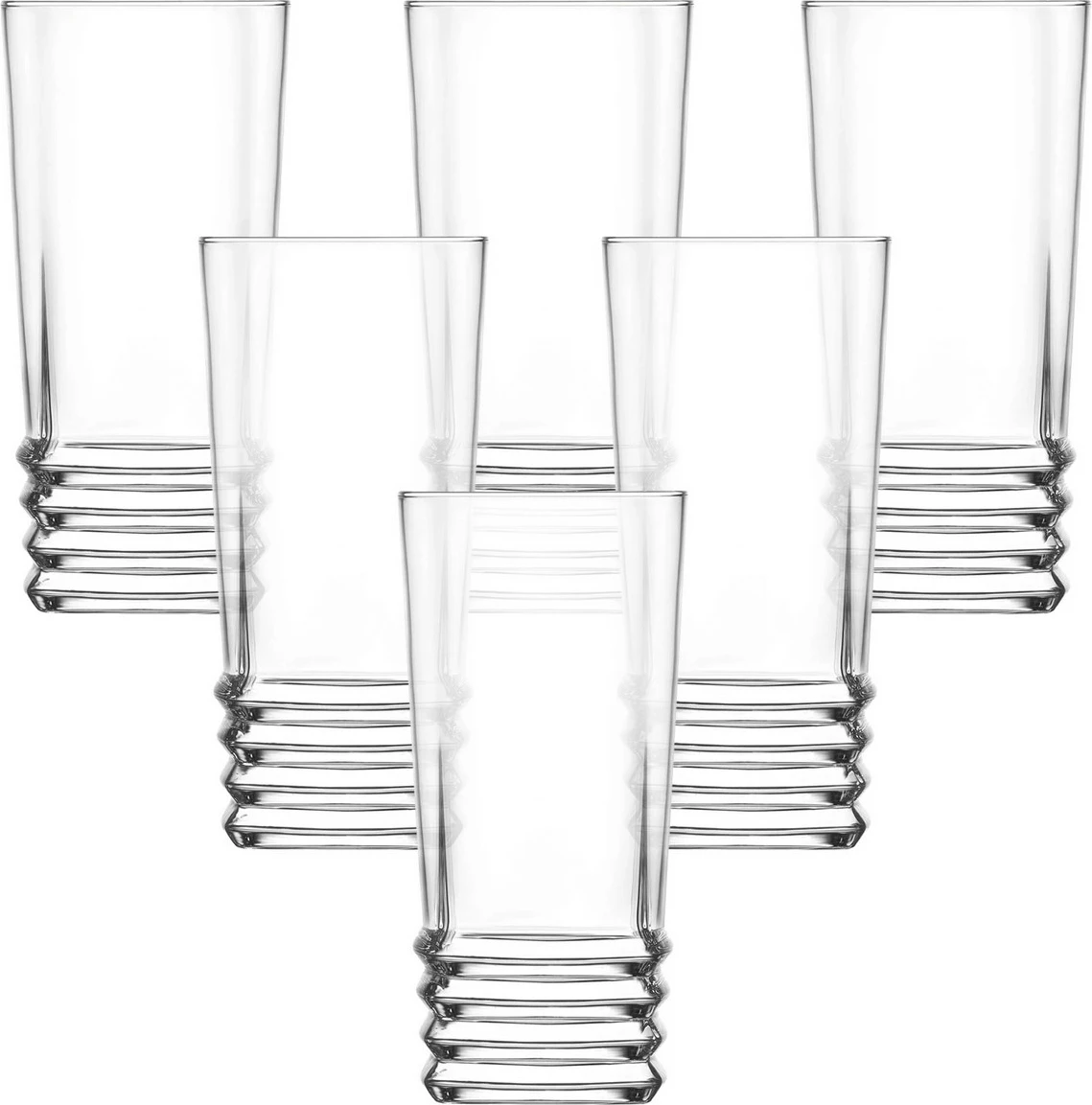 Set gotash prej qelqi, 6 copë, Hermia Concept, LV-ELG379F
