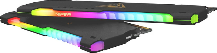 RAM Memorje Patriot Viper Steel RGB, 16GB (2x8GB) DDR4 3600MHz CL20, e zezë