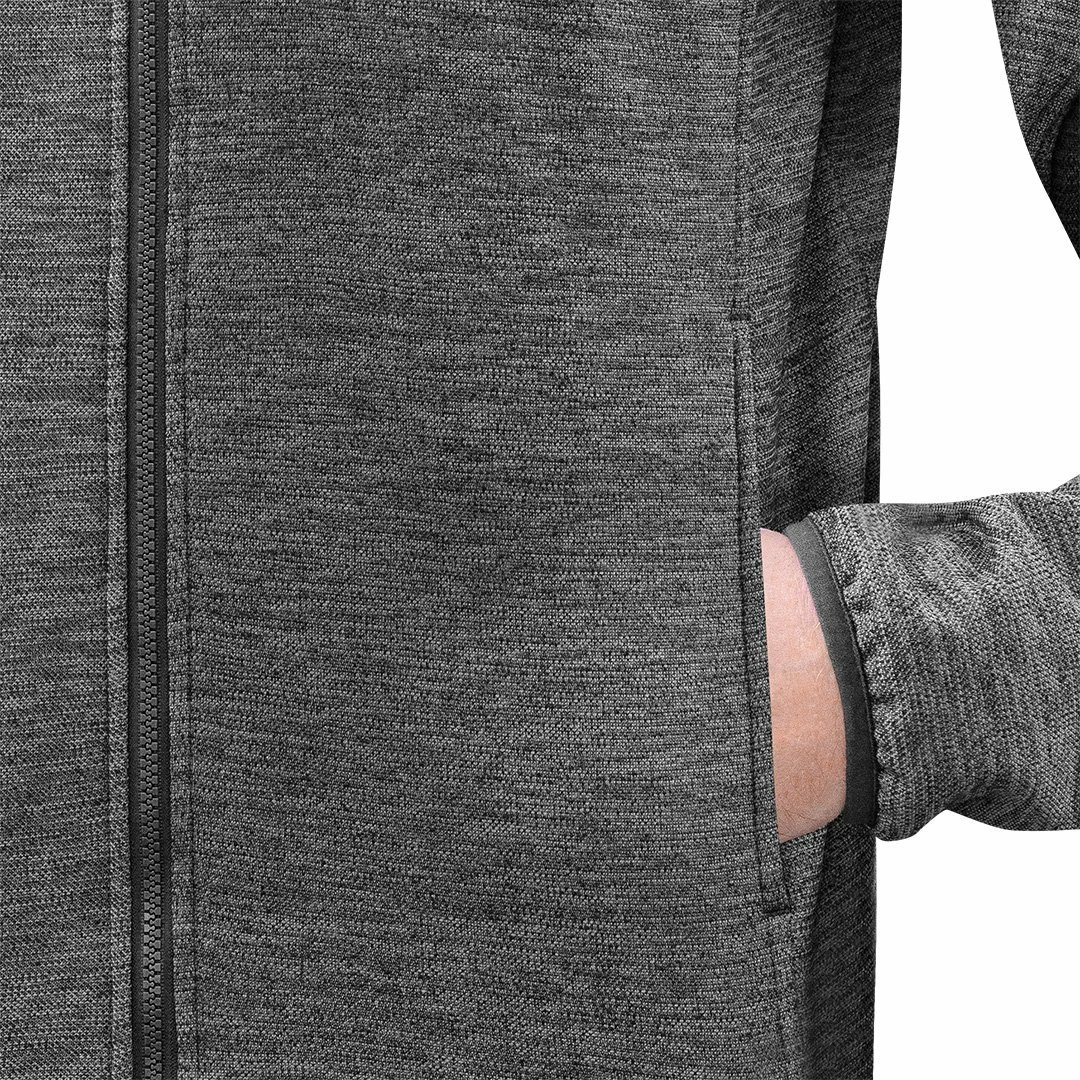 Duks me zinxhir Neo Tools Outdoor Rosen, pique, 270 g/m², XL, gri