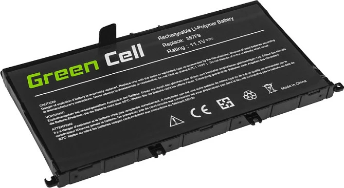 Bateri laptopi Green Cell 357F9 për Dell Inspiron 15 5576/7567, 4200mAh 11.1V, e zezë