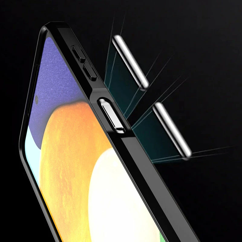 Mbështjellës Hurtel Carbon Case për Samsung Galaxy A22 4G, i zi