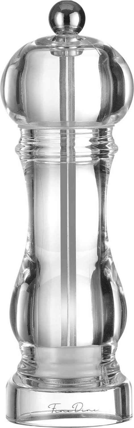 Set mulli për kripë dhe piper Fine Dine Claro 150 mm, 50 ml, akrilik, transparent, 2 copë
