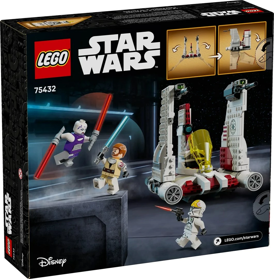 Set LEGO Star Wars V-19 Torrent Starfighter 75432, 567 pjesë, me 3 minifigura