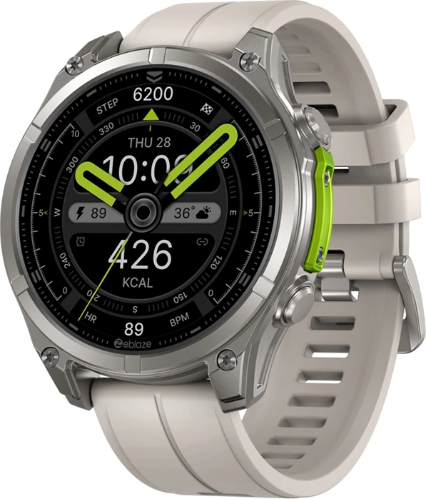 Smartwatch Zeblaze Vibe 8 Abyss 1.43" AMOLED AOD, thirrje me Bluetooth, IP69K 5 ATM, bateri 500 mAh, gri