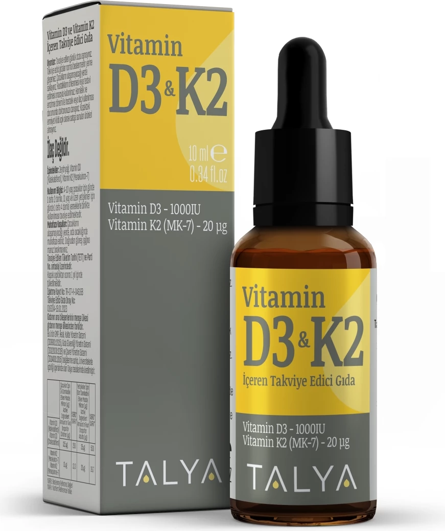 Vitamin D3 K2 liquid drops 10 ml