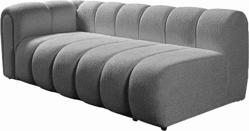 Këndare Atelier del Sofa, N-Line, e djathtë, ngjyrë gri