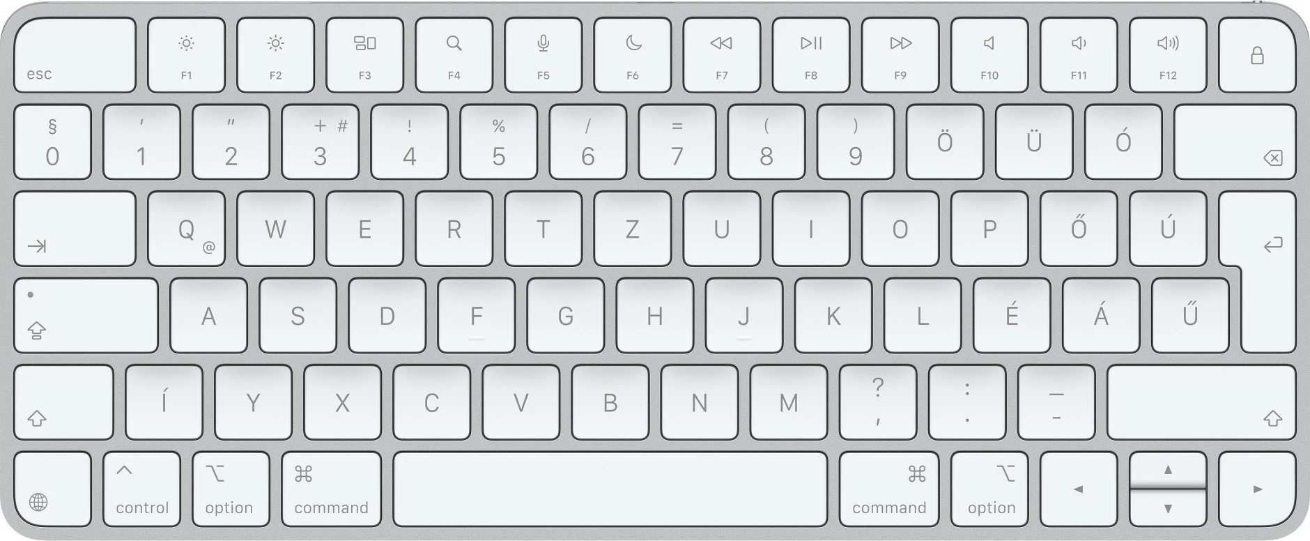 Tastierë Apple MXCL3MG/A, Wired & Wireless, USB + Bluetooth, QWERTZ, Bardhë