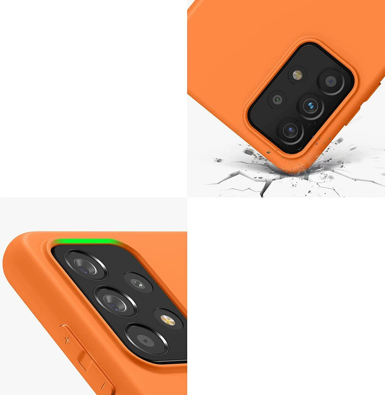 Mbështjellës silikoni Hurtel për Samsung Galaxy A22 4G, i zi