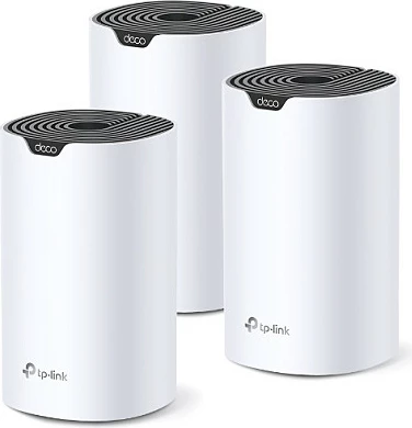 Router Mesh TP-Link Deco S7, 3-pack, Dual-Band 2.4/5GHz, Wi-Fi 5, bardhë/zi
