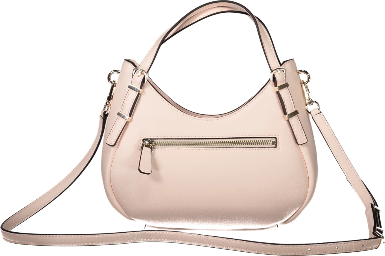 Çantë femrash GUESS JEANS LEFIA, rozë