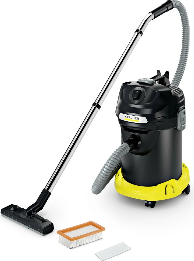 Aspirator për hi Karcher AD 4 Premium 1.629-731.0 17 L 600 W rezervuar metalik pa qese zi/verdhe