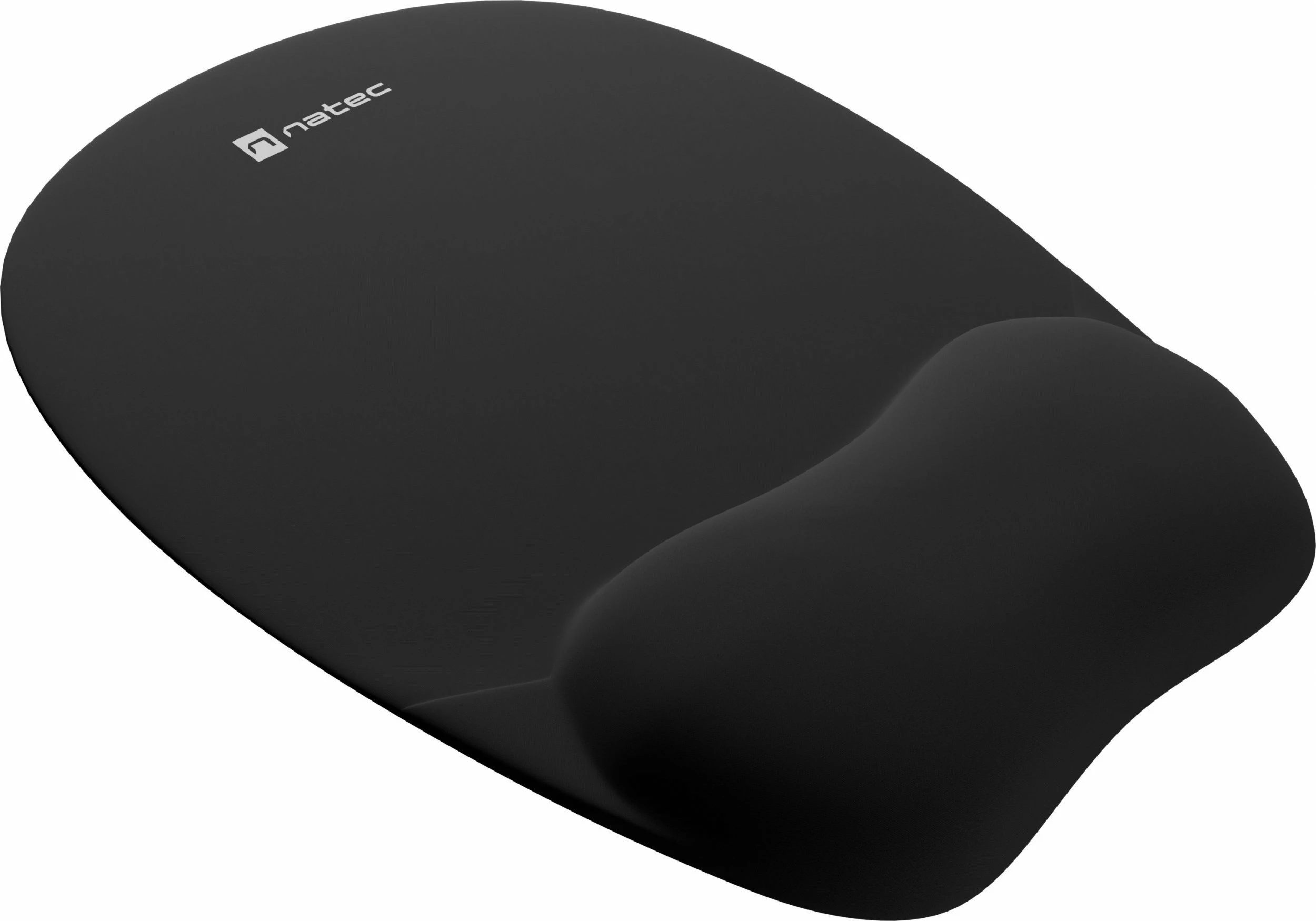 Mauspad ergonomik Natec Chipmunk NPF-0784 me jastëk memory foam, 19.5 cm, e zezë