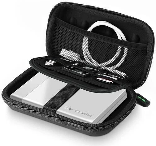 Mbështjellës UGREEN 40707 për hard disk të jashtëm, EVA, i zi