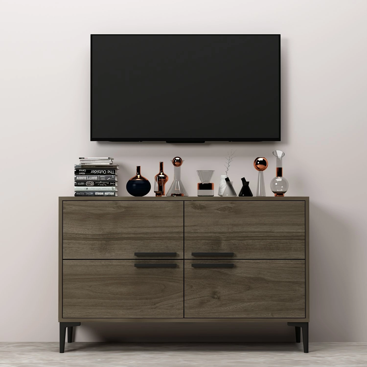 Komodë TV Hanah Home, ngjyrë arre, Ctn