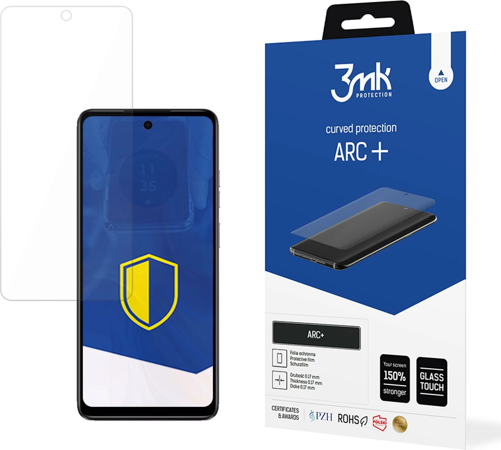 Film mbrojtës 3mk ARC+ për Motorola Moto E14