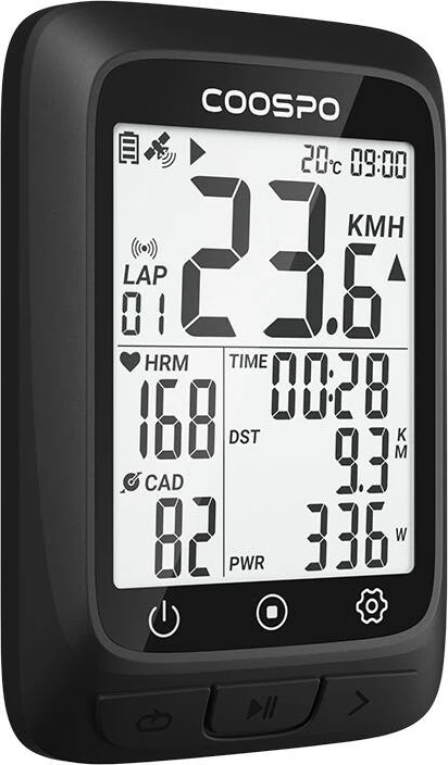 Kompjuter biçiklete Coospo BC107, GPS & ANT+, i zi