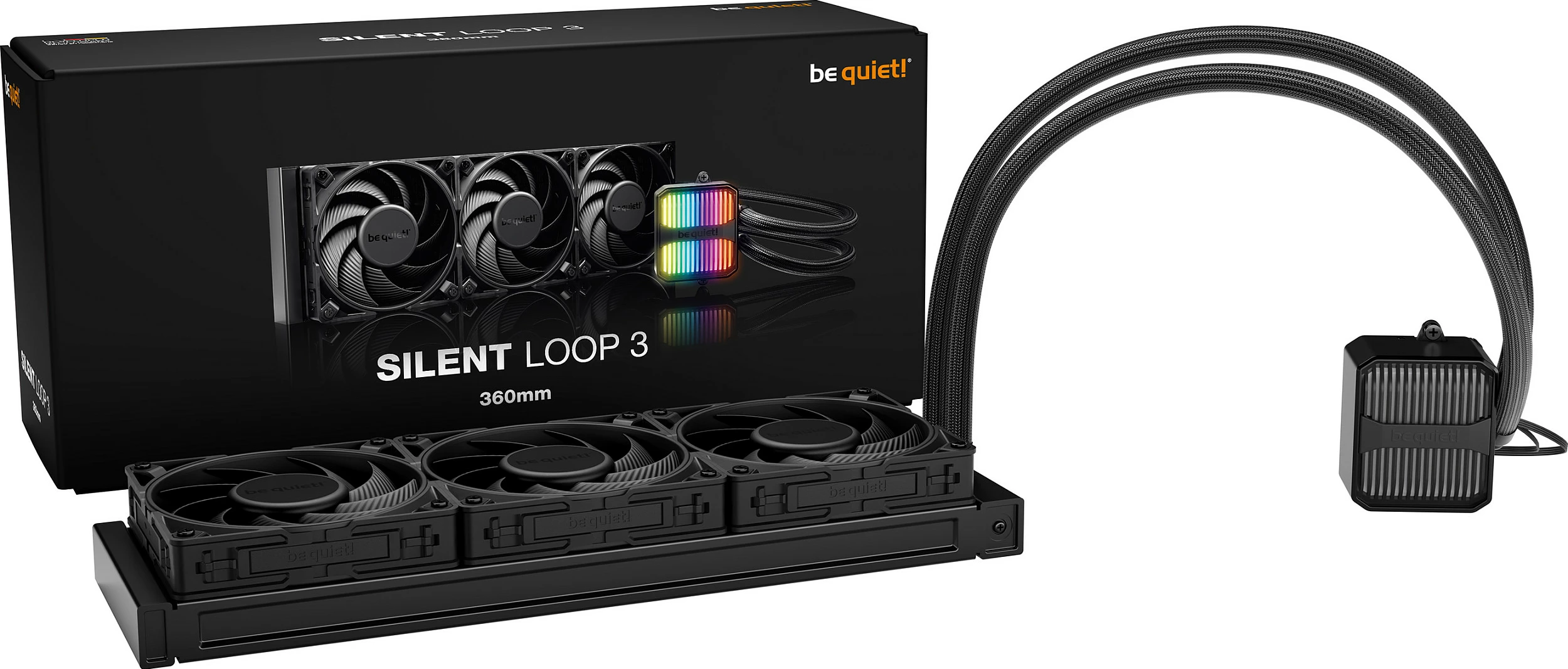 Ftohës uji be quiet! Silent Loop 3 360 mm, 12 cm, 130.3 m³/h, Ngjyrë e zezë