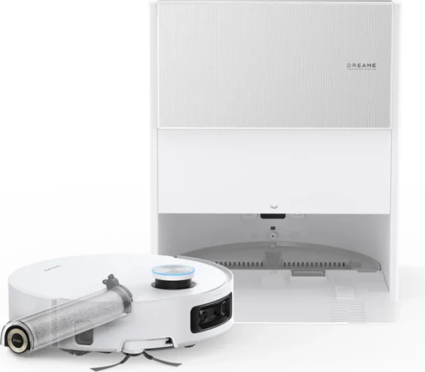 Robot fshesë me korrent Dreame Aqua10 Ultra Roller Complete, 30000Pa, bateri 6400mAh, stacion auto-zbrazje & larje/tharje, e bardhë