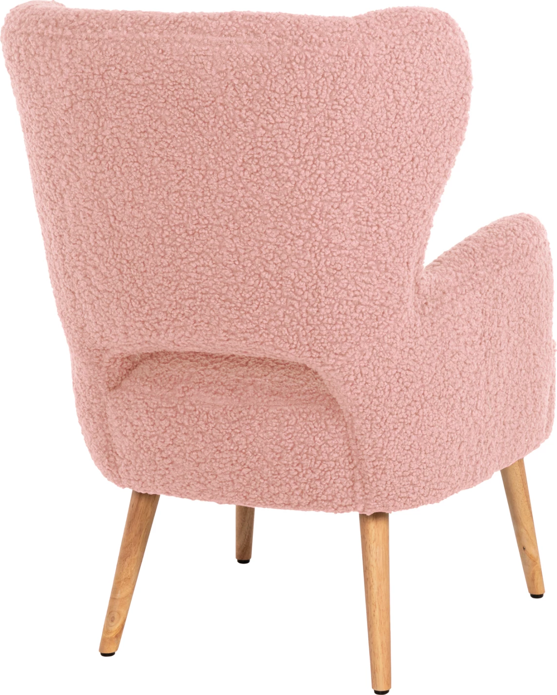 Fotelje MYLIE FH8394.22, ngjyrë rozë e zbehtë, pëlhurë boucle, 66x75x93H cm