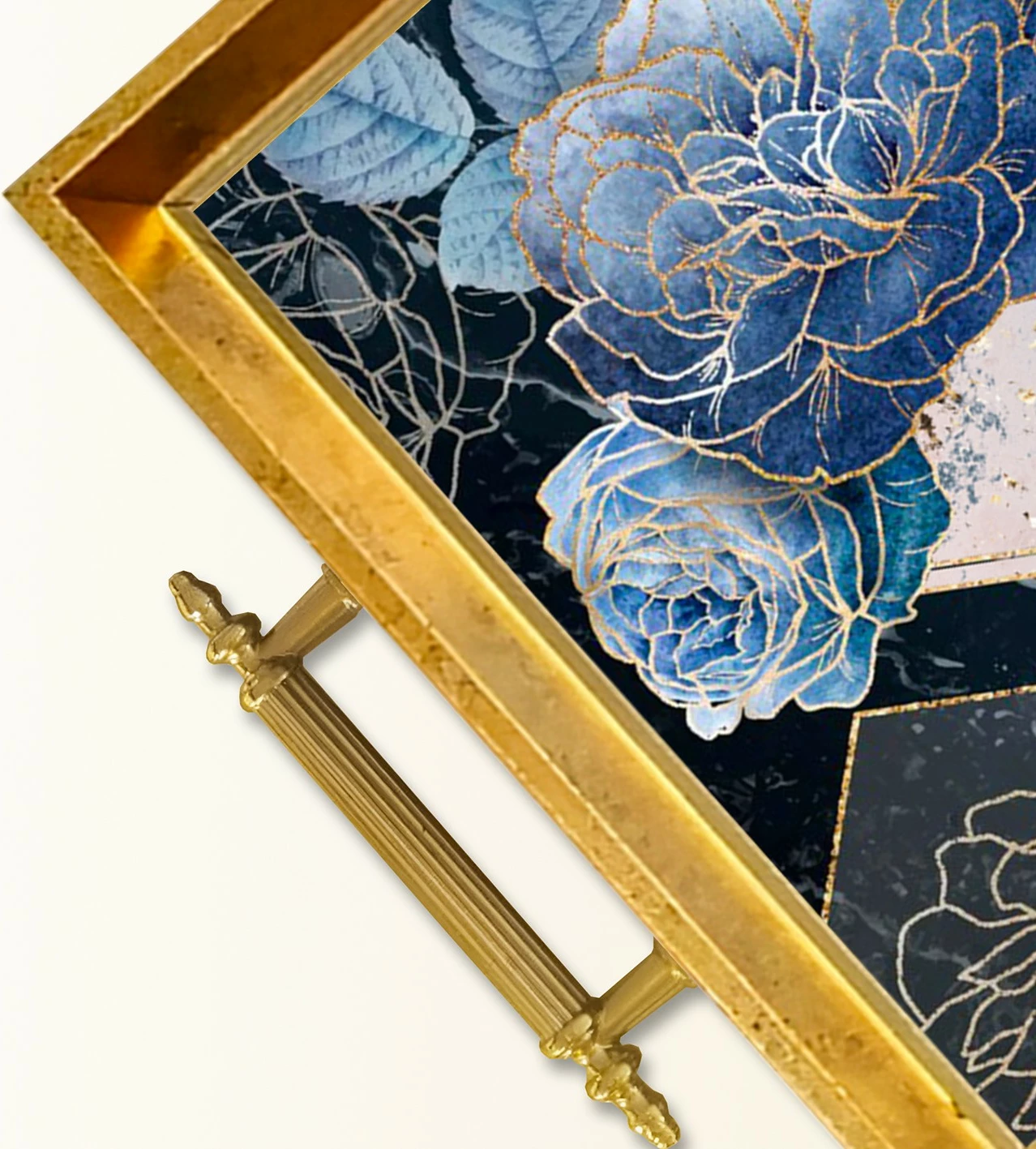 Tabaka qelqi Aberto Design, shumëngjyrëshe, TPEA9906, 50x29x3.5 cm