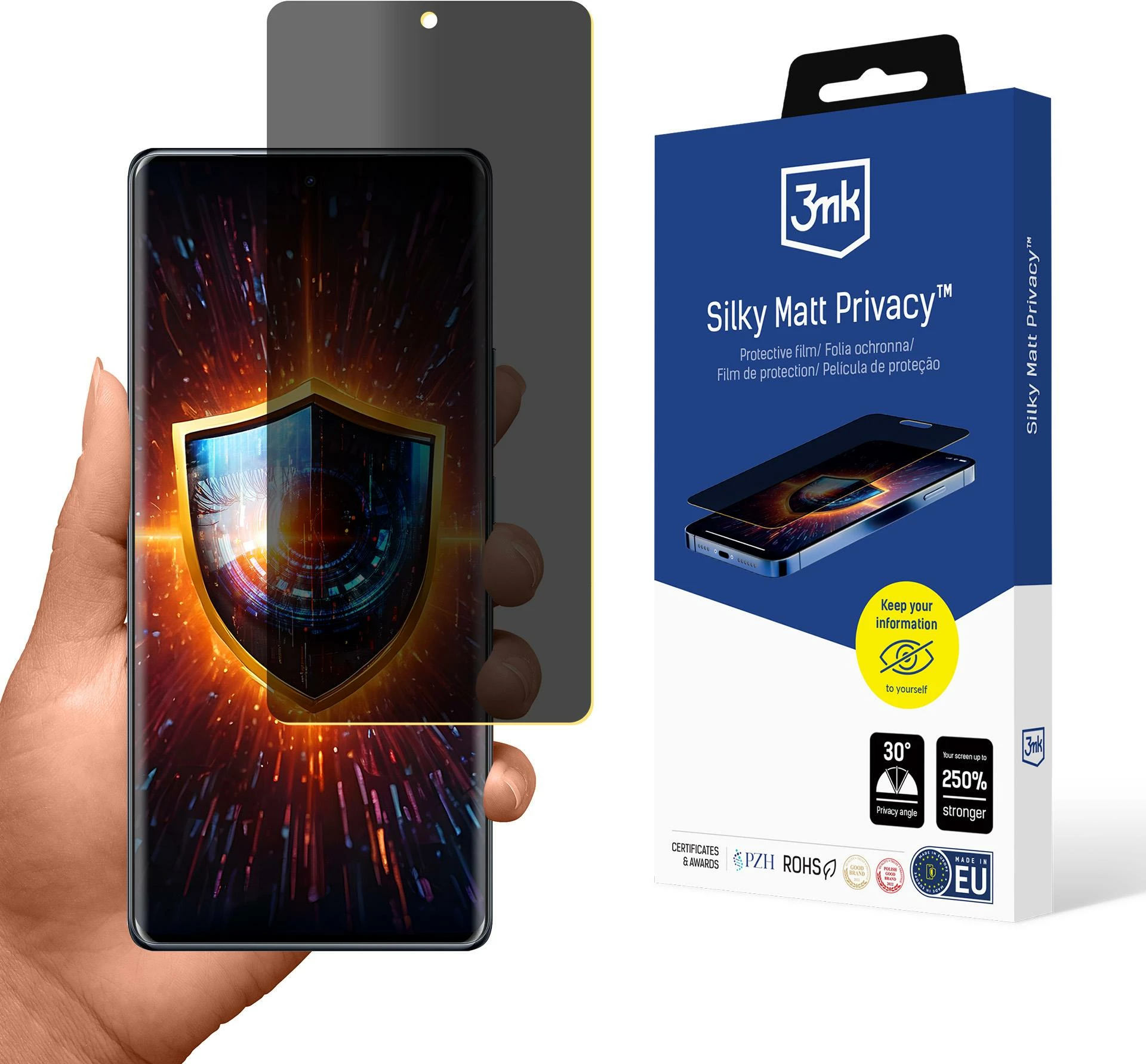 Mbrojtës ekrani privatësie 3mk Silky Matt Privacy për Infinix Note 40 Pro, mat