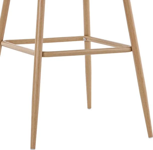 Karrige për bar Kace pe rattan natyrale-material natyral-metal natyral 43x55x102cm