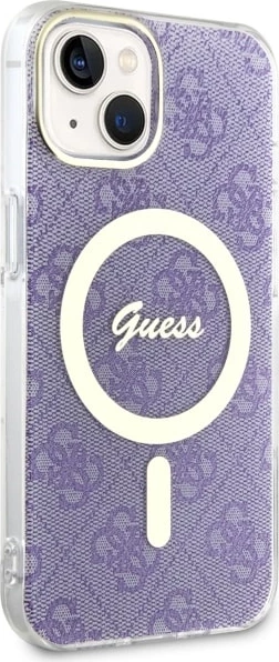 Mbështjellës Guess 4G MagSafe për iPhone 14, vjollcë
