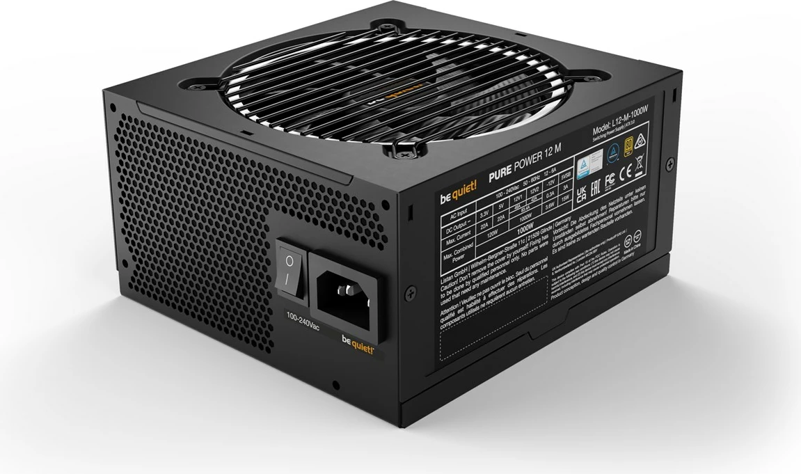 Furnizues energjie be quiet! Pure Power 12 M, 1000 W, ATX, i zi