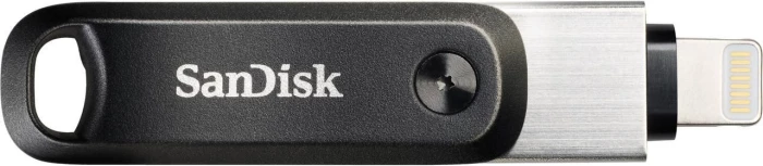 USB flash drive SanDisk iXpand Go SDIX60N-256G-GN6NE 265GB USB 3.0 USB-A/Lightning, zi/argjend, 1 copë
