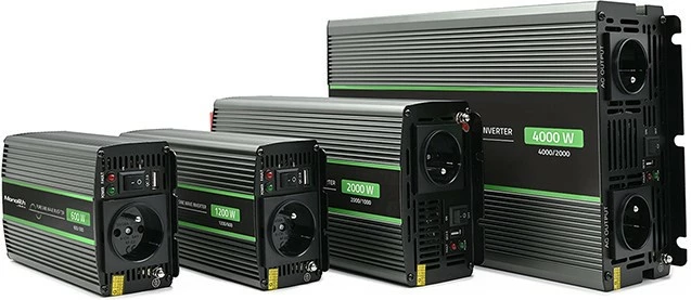 Konvertues voltazhi Qoltec Monolith 51939, 2000W/4000W, 24V në 230V, grafit