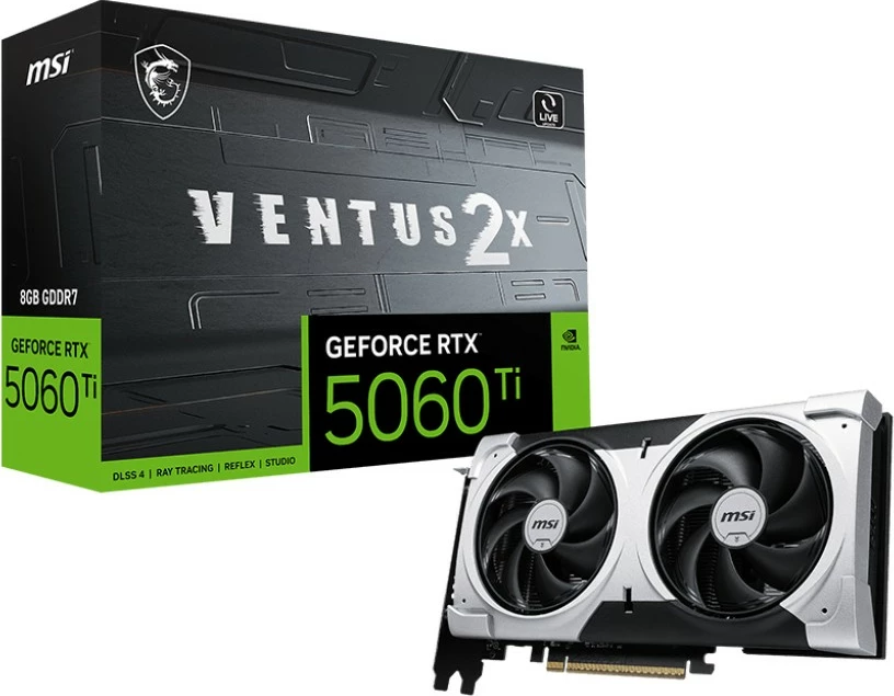Kartelë grafike MSI RTX 5060 Ti Ventus 2X Plus 8GB GDDR7