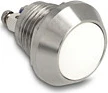 Ndërprerës butoni DeLOCK 12 mm, 2P, terminale me vida, IP65, i bardhë