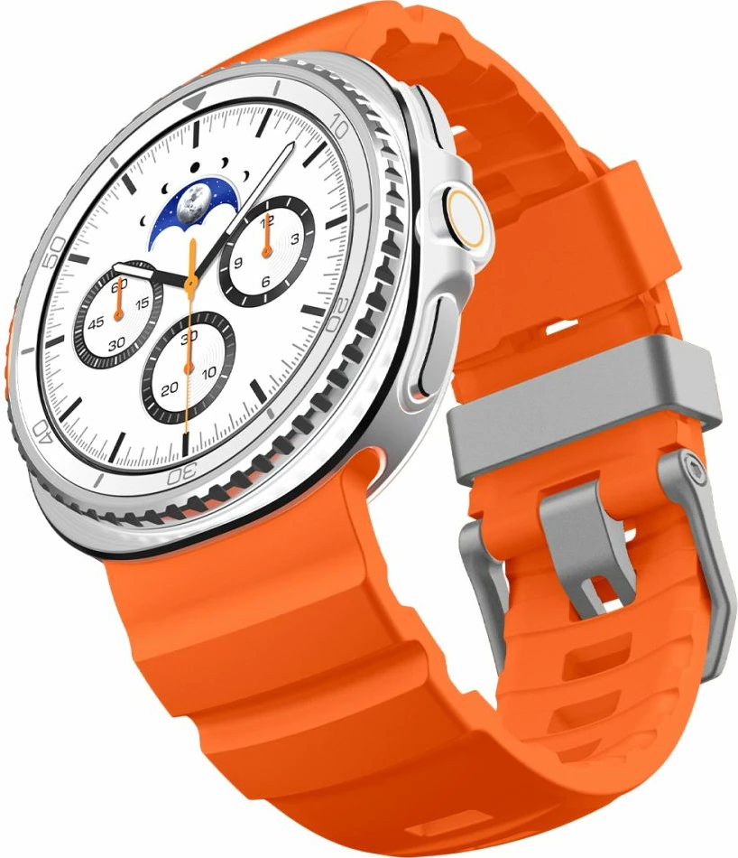 Rrip silikoni Spigen WBS2 për Samsung Galaxy Watch 8/8 Classic 40/44/46 mm, portokalli, 1 copë
