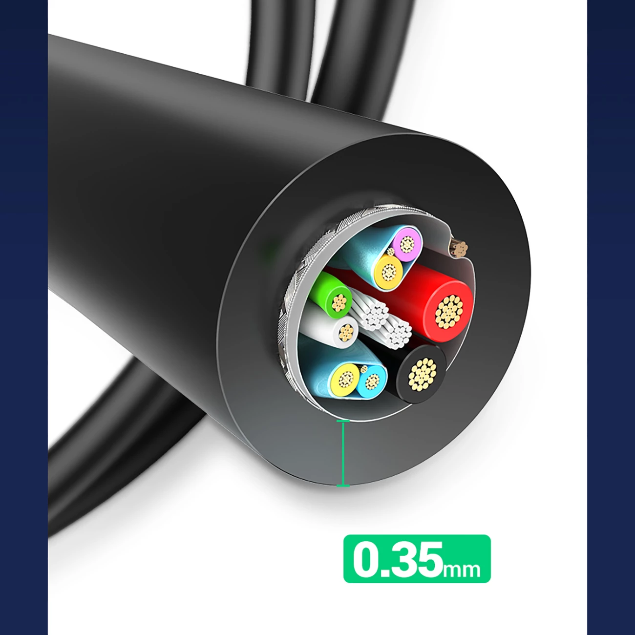 Kabllo Ugreen US184 20883, USB-A 3.0 në USB-C, 1.5m, e zezë