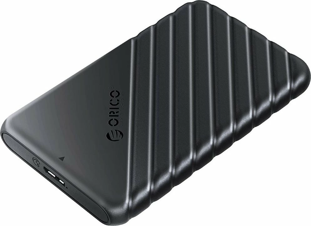 Kasë e jashtme për disk 2.5" Orico SATA USB 3.2 Gen 1, micro-B, deri 6TB, e zezë, me kabllo