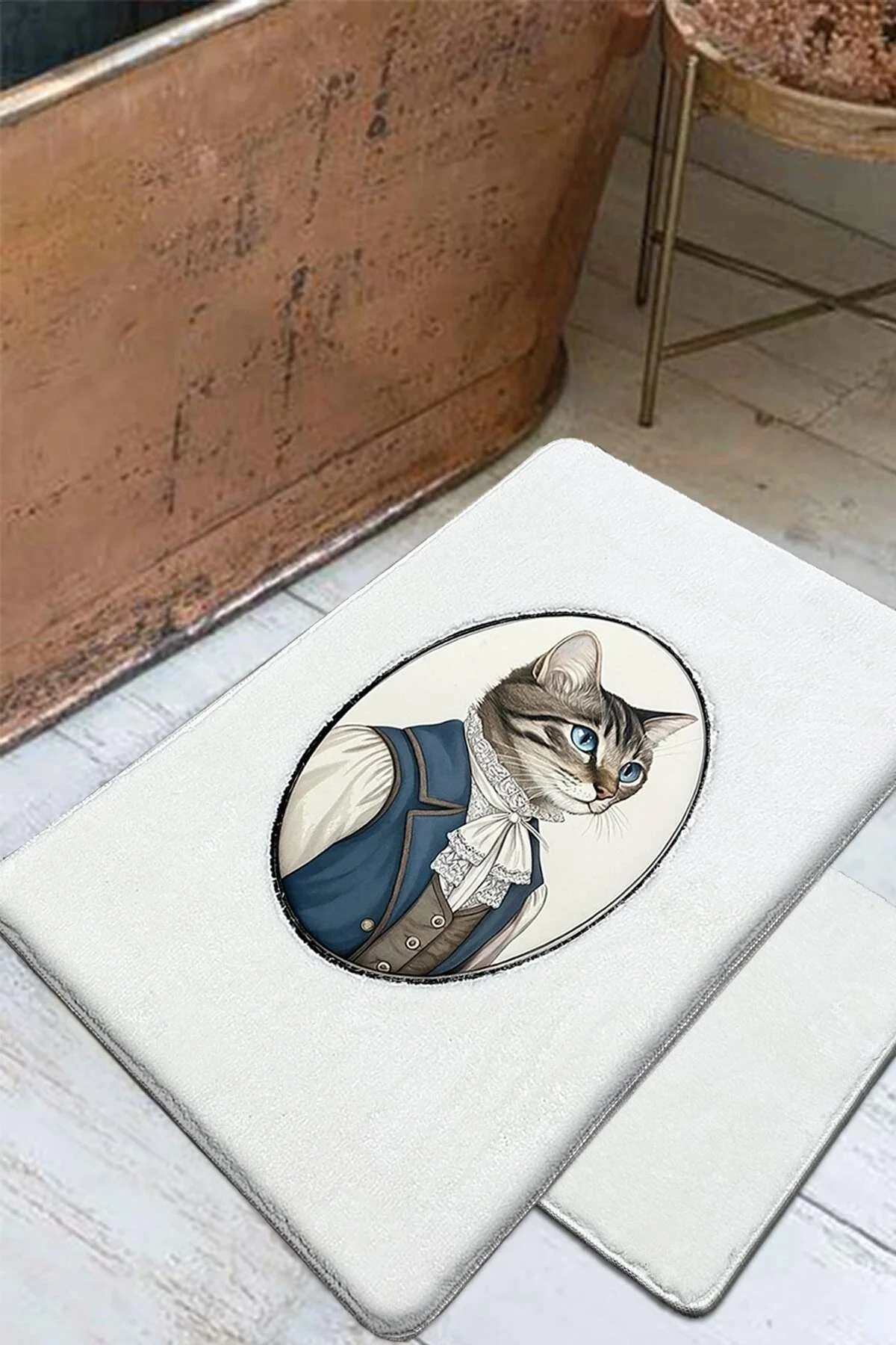 Set tapetash për banjo (2 copë), Mijolnir Modcat, ngjyrë ecru
