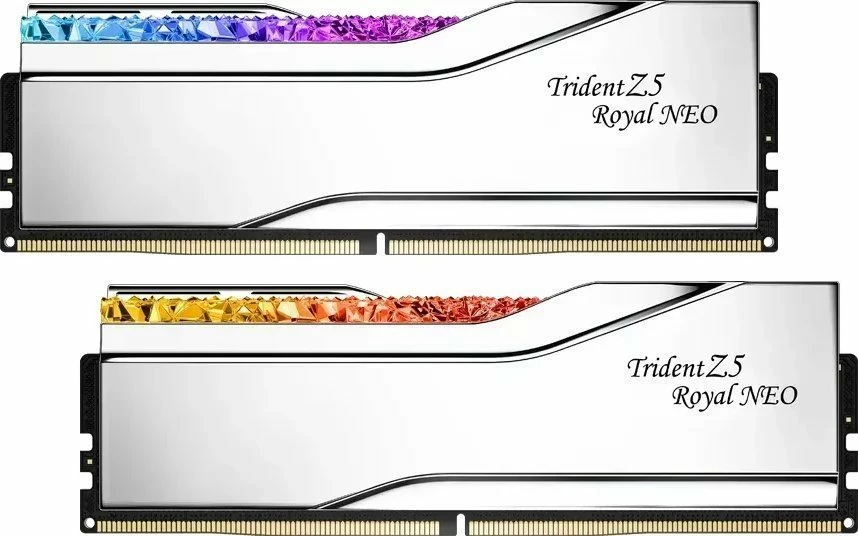 RAM Memorje G.Skill Trident Z5 Royal Neo 32GB (2x16GB) DDR5 8000MHz CL38 UDIMM RGB, e argjendtë