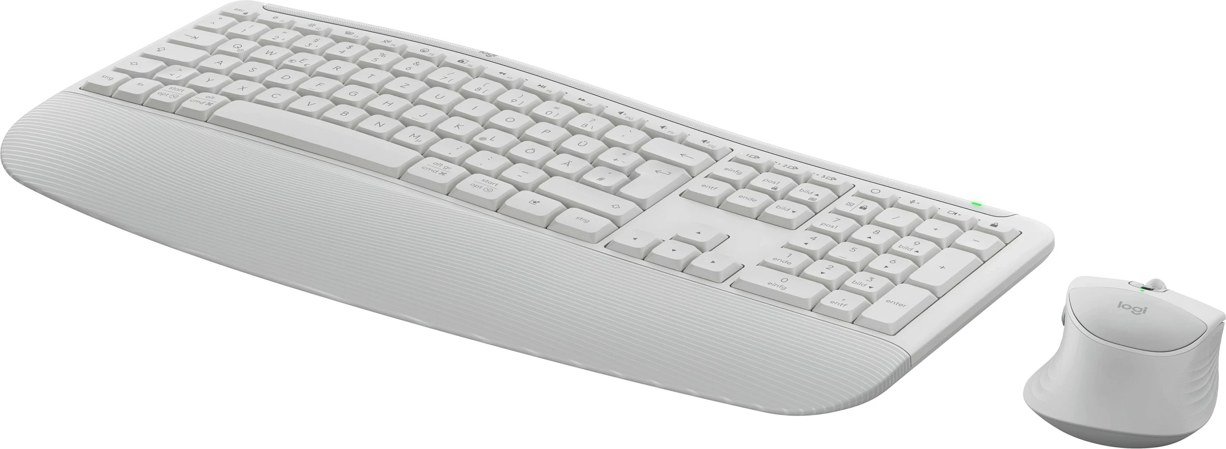 Set tastierë dhe maus Logitech Signature Comfort Plus MK880, QWERTZ, off-white