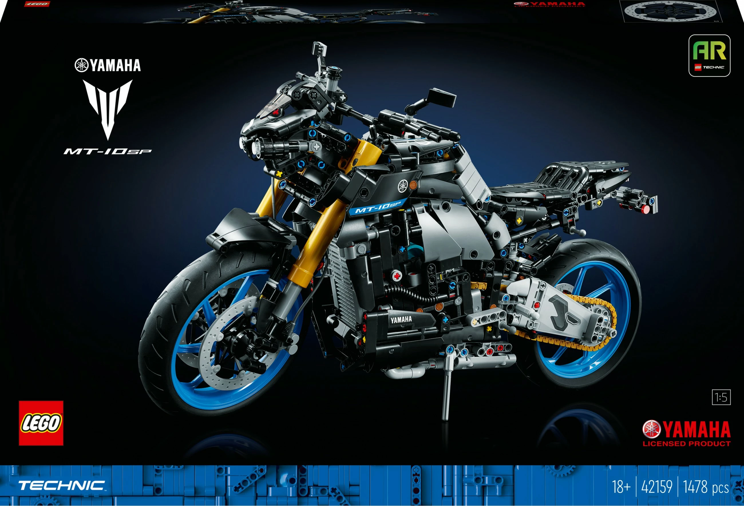 Set ndërtimi LEGO Yamaha MT-10 SP, 1478 pjesë, shumëngjyrësh