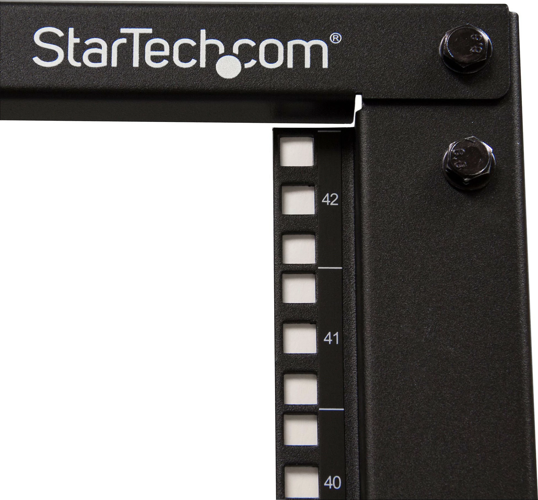 Rack serveri StarTech 4POSTRACK42, 42U, 19", open frame, thellësi e rregullueshme 56-101.7 cm, me rrota, 600 kg, i zi