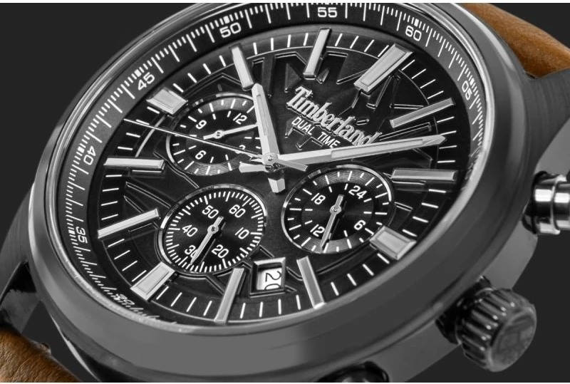 Orë dore për meshkuj Timberland Classic TBL.TDWGF0041205, e zezë/kafe, set me çantë