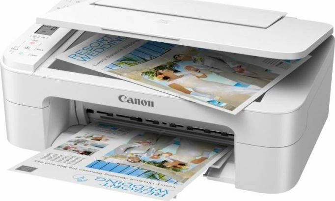 Printer multifunksional inkjet Canon PIXMA TS3351 3771C026, A4, Wi‑Fi, USB, 4800×1200 dpi, i bardhë