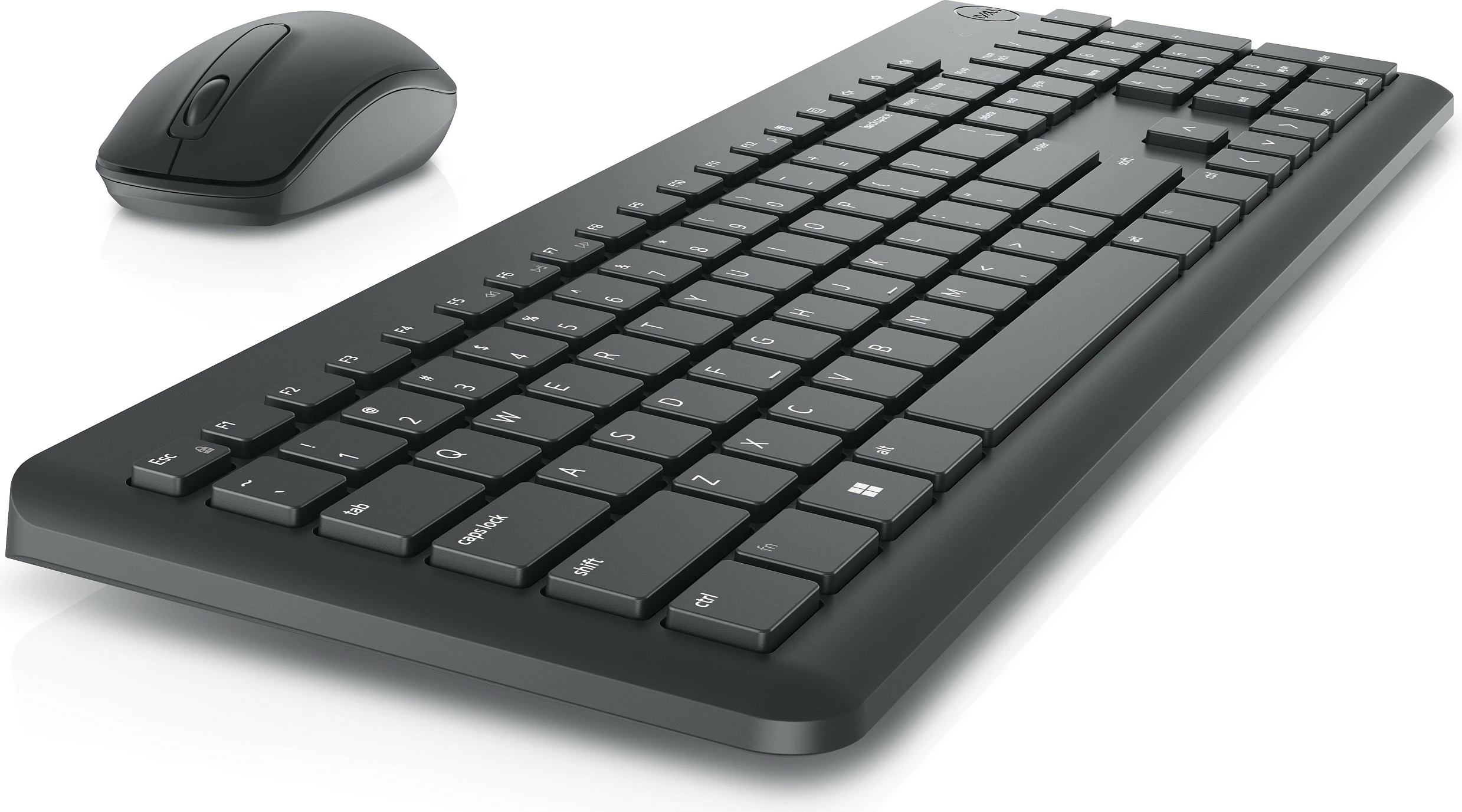 Set tastierë dhe maus wireless Dell Wireless Keyboard and Mouse, 2.4GHz, QWERTZ DE, 1000 DPI, i zi